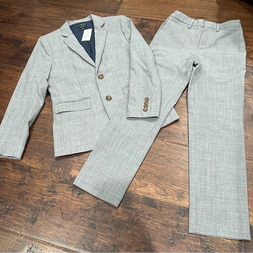 Crewcuts Gray Thompson Suit Set for Boys